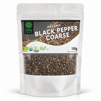 Organic Coarsely Ground Black Pepper - (100g)