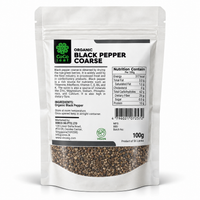 Organic Coarsely Ground Black Pepper - (100g)