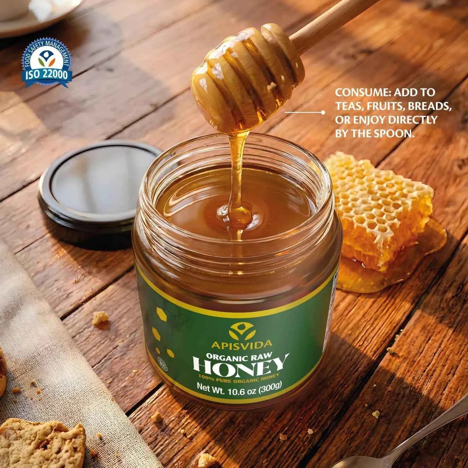 Brazilian Organic Raw Honey – Apis Vida – (300g)