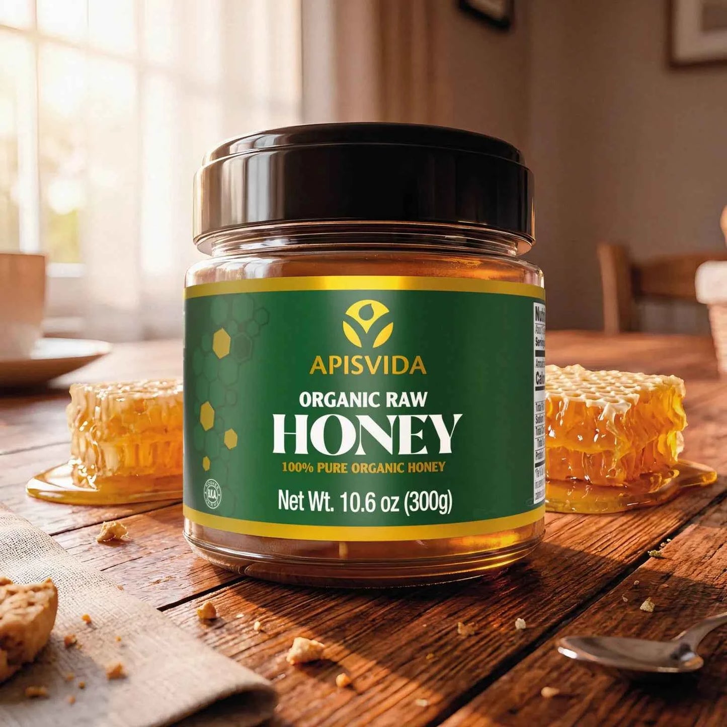 Brazilian Organic Raw Honey – Apis Vida – (300g)